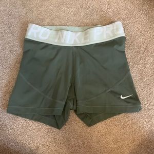 Green Nike Pros